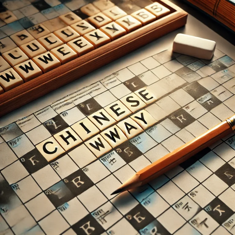 Chinese Way Crossword Clue